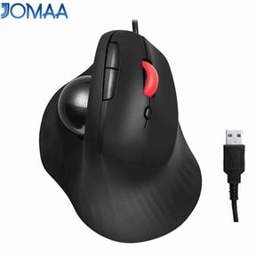 JOMAA Trackball Mouse Wired Ergonomic Design Easy Thumb Control Precise & Smooth Tracking Mouse for PC, Laptop Home Office 600/800/1200/1600 DPI