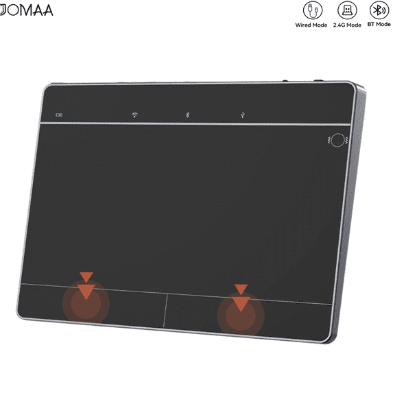 JOMAA Wireless Bluetooth Trackpad Mouse for Windows 10/11 Large High-Precision Touchpad Mouse with Left and Right Click