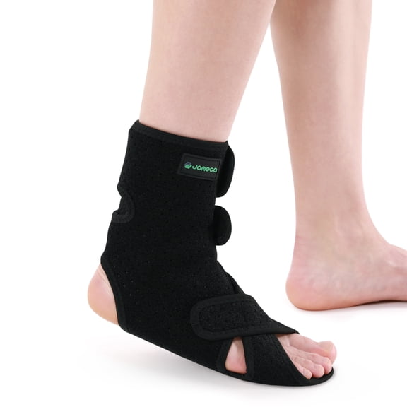 JOMECA Drop Foot Brace with Arch Suppor, Adjustable AFO Foot Drop Brace for Walking, Relieve the Instability of Lower Limbs by Cerebral Palsy, MS, TBI, Stroke (Left,X-Large)