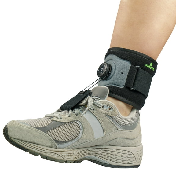 JOMECA Drop Foot Brace with Reel-Adjust Dorsiflexion Drop Foot Support Lifting Up Foot Drop Brace for Walking with Shoes for Foot Drop Cause by ALS,MS,Stroke,Diabetic Neuropathy AFO Fit Women & Men