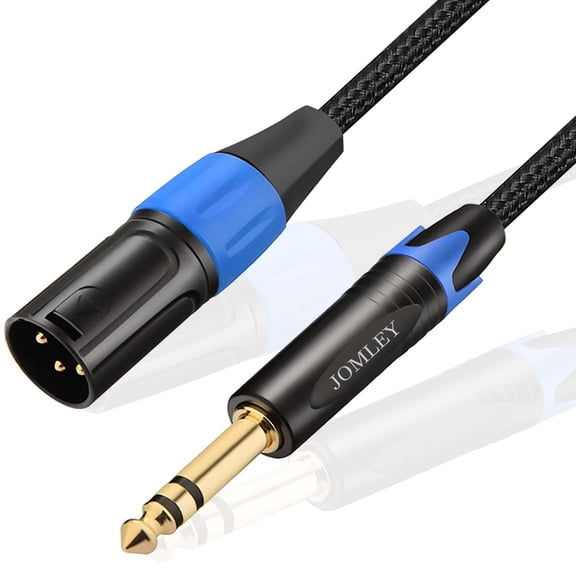 JOMLEY 1/4 to XLR Cable, 1/4" TRS to XLR Male Interconnect Cable