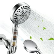 JOMOO Handheld Shower Head with Filter, High Pressure 10-Mode Water-Saving Showerhead Set with 71" Hose & Adjustable Bracket, DOE Certified for Adults, Kids, Pets