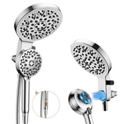 JOMOO Magnetic Rainfall Shower Head with Pulse Massage, 3-Way Dial Control, Filtered Shower Head with Secure Magnetic Dock for Bathroom & Pet Use