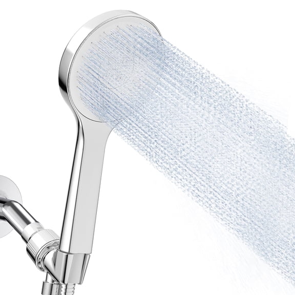 JOMOO Shower Head, High Pressure Handheld Showerhead with One Button Descaling, 3 Function Shower Set with 71" Extra Long Stainless Steel Hose & Adjustable Bracket for Bathroom