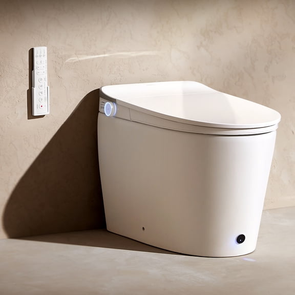 JOMOO Smart Bidet Toilet with Instant Warm Water Wash, Auto Open Lid, Heated Seat & Dryer, Self-Cleaning Nozzle, Foot Sensor Flush, Tank-Assisted Powerful Flush