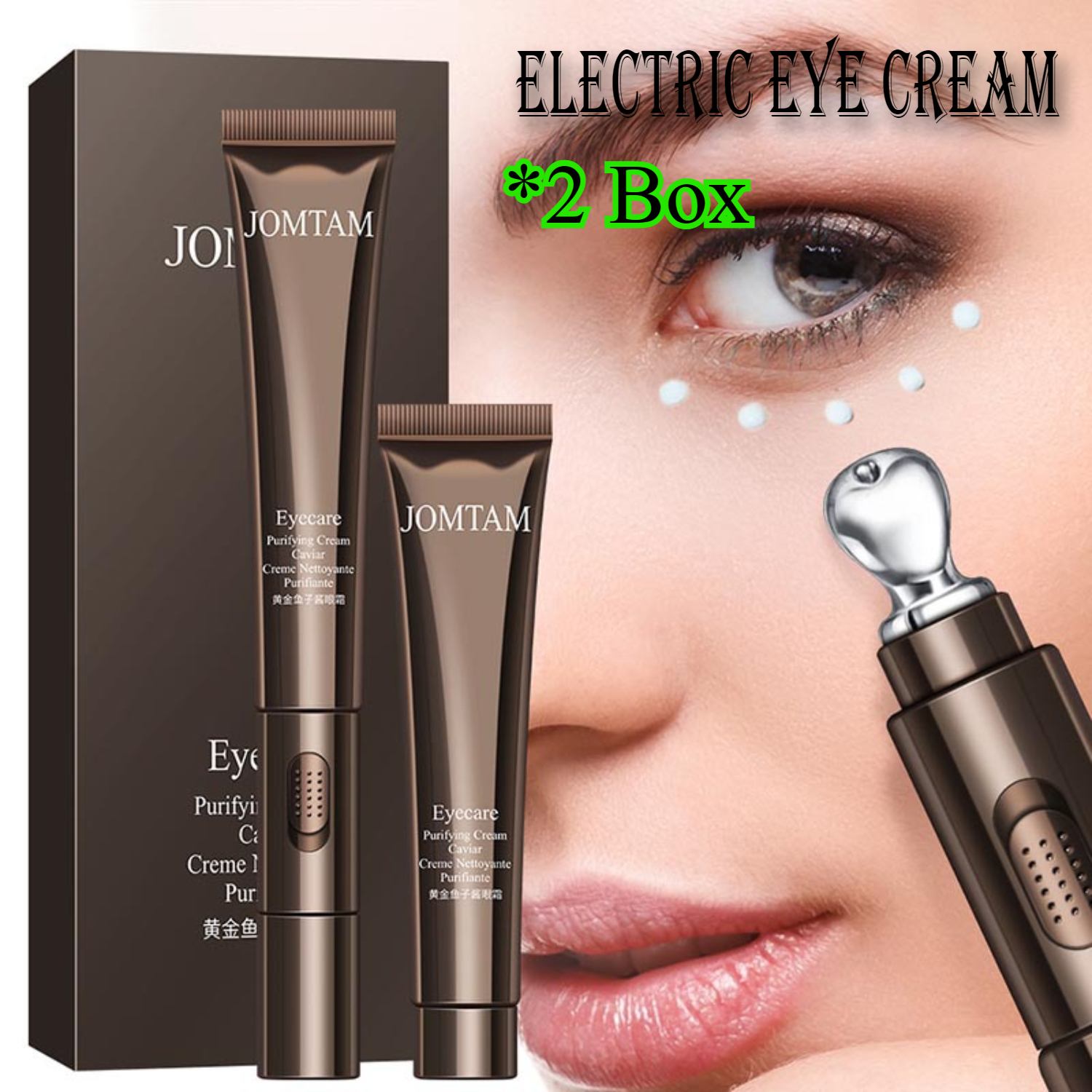 JOMTAM Moisturizing Eye Cream, Hydrating Eye Cream for Dark Circles