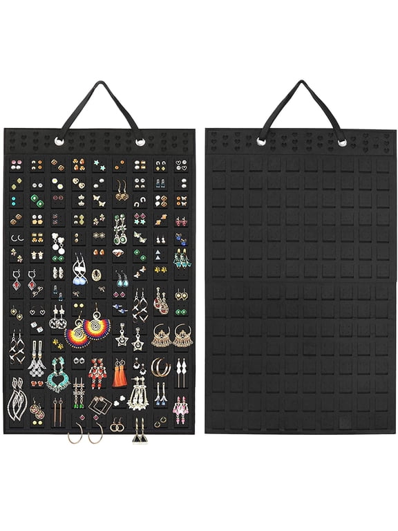 Hanging Earring Organizer,Earring Holder Holds Up to 360 Pairs, Hanging Jewelry Orgainzer, Wall Mounted Earring Organizer, Earring Storage Hanging for Women, Ear Ring Display