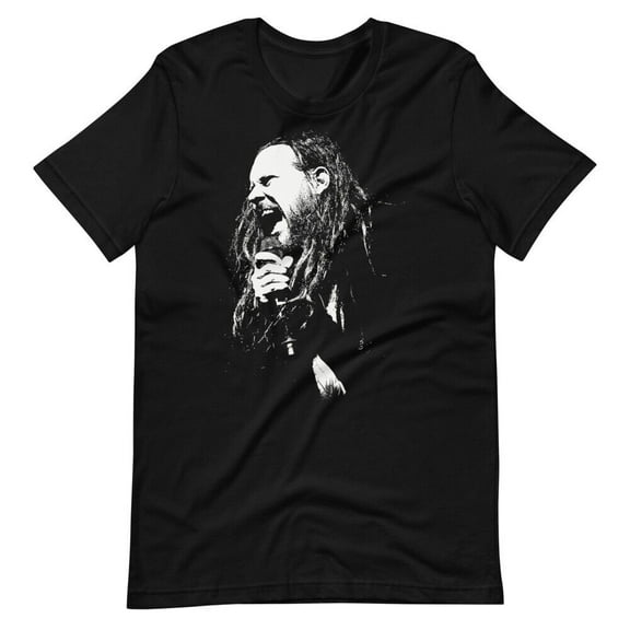 JONATHAN DAVIS Heavy Metal Singer Band Graphic Tee Shirt Short-Sleeve T-Shirt