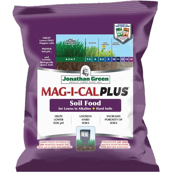 JONATHAN GREEN MAG-I-CAL Plus Lawn Fertilizer For Alkaline Soil - Pack of 2