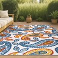 thumbnail image 1 of JONATHAN Y AMALFI COAST 4 x 6 Area Rug, Julien Paisley - Orange/Blue, AMC102B-4, 1 of 10