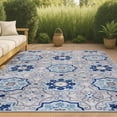 thumbnail image 1 of JONATHAN Y AMALFI COAST 5 x 8 Area Rug, Mediterranean Medallion - Blue/Gray, AMC101A-5, 1 of 10