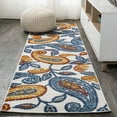 thumbnail image 1 of JONATHAN Y AMALFI COAST 2 x 10 Runner Rug, Julien Paisley - Orange/Blue, AMC102B-210, 1 of 10