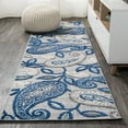 thumbnail image 1 of JONATHAN Y AMALFI COAST 2 x 8 Runner Rug, Julien Paisley - Blue/Light Gray, AMC102C-28, 1 of 10