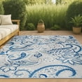 thumbnail image 1 of JONATHAN Y AMALFI COAST 8 x 10 Area Rug, Gordes Paisley - Light Gray/Blue, AMC103C-8, 1 of 10