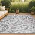 thumbnail image 1 of JONATHAN Y AMALFI COAST 8 x 10 Area Rug, Lucena Medallion - Light Gray/Ivory, AMC104A-8, 1 of 10