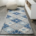 thumbnail image 1 of JONATHAN Y AMALFI COAST 2 x 10 Runner Rug, Cassis Ornate Ogee Trellis - Light Gray/Blue, AMC105B-210, 1 of 10
