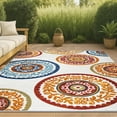 thumbnail image 1 of JONATHAN Y AMALFI COAST 3 x 5 Area Rug, Circus Medallion - Red/Blue, AMC106A-3, 1 of 10