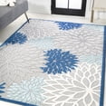 thumbnail image 1 of JONATHAN Y AMALFI COAST 4 x 6 Area Rug, Minori Floral - Blue/Gray, AMC109A-4, 1 of 9