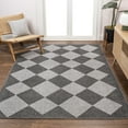 thumbnail image 1 of JONATHAN Y ATHENS 5 x 8 Area Rug, Draper Geometric Diamond Pattern - Dark Gray/Light Gray, ATH100C-5, 1 of 7