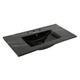 thumbnail image 1 of JONATHAN Y Ancillary 3-Hole 36 in. W x 18.25 in. D Classic Contemporary Rectangular Ceramic Single Sink Basin Vanity Top, Black Marble Effect, 1 of 8