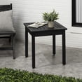thumbnail image 1 of JONATHAN Y Archer 18.9" Modern Classic Square Slatted Solid Acacia Wood Indoor/Outdoor Adirondack Side Table, Black, END6000B, 1 of 5