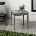 thumbnail image 1 of JONATHAN Y Archer 18.9" Modern Classic Square Slatted Solid Acacia Wood Indoor/Outdoor Adirondack Side Table, Gray, END6000G, 1 of 5