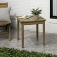 thumbnail image 1 of JONATHAN Y Archer 18.9" Modern Classic Square Slatted Solid Acacia Wood Indoor/Outdoor Adirondack Side Table, Light Teak, END6000T, 1 of 5