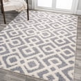 thumbnail image 1 of JONATHAN Y SANTA THERESA 8 x 10 Area Rug, Astrid Retro Trellis - Cream/Gray, SNT103B-8, 1 of 8