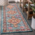 thumbnail image 1 of JONATHAN Y BOHEMIAN FLAIR 2 x 8 Runner Rug, Vintage Medallion - Blue/Red, BMF100A-28, 1 of 4
