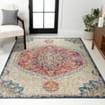 thumbnail image 1 of JONATHAN Y BOHEMIAN FLAIR 5 x 8 Area Rug, Vintage Medallion - Cream/Orange, BMF101A-5, 1 of 3