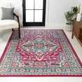 thumbnail image 1 of JONATHAN Y BOHEMIAN FLAIR 5 x 8 Area Rug, Vintage Medallion - Pink/Ivory, BMF102B-5, 1 of 3