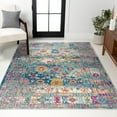 thumbnail image 1 of JONATHAN Y BOHEMIAN FLAIR 5 x 8 Area Rug, Vintage Medallion - Navy/Cream, BMF103B-5, 1 of 3
