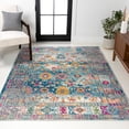 thumbnail image 1 of JONATHAN Y BOHEMIAN FLAIR 8 x 10 Area Rug, Vintage Medallion - Navy/Cream, BMF103B-8, 1 of 3