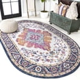 thumbnail image 1 of JONATHAN Y BOHEMIAN FLAIR 3 x 5 Oval Area Rug, Vintage Medallion - Blue/Multi, BMF106A-3OV, 1 of 5