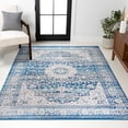 thumbnail image 1 of JONATHAN Y BOHEMIAN FLAIR 5 x 8 Area Rug, Scala Ornate Bohemian Medallion - Blue/Dark Gray, BMF109A-5, 1 of 7