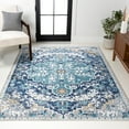 thumbnail image 1 of JONATHAN Y BOHEMIAN FLAIR 3 x 5 Area Rug, Anaise Ornate Medallion - Dark Blue/Gray, BMF112C-3, 1 of 6