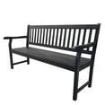 thumbnail image 1 of JONATHAN Y BNH101C Laurel 59.1" 3-Seat Slat-Back 600-Lbs Support Acacia Wood Outdoor Garden Patio Bench, Black, 1 of 6