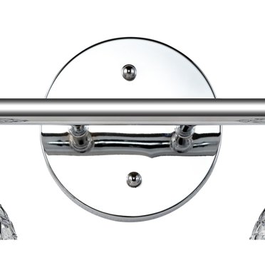 JONATHAN Y Beverly Iron/Glass Contemporary Glam LED Vanity Light, by JONATHAN  Y 4-Light