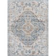 thumbnail image 1 of JONATHAN Y  Brandy Bohemian Medallion Low-Pile Machine-Washable Cream/Terra Area Rug 8 X 10 - Cream/Blue/Terra, 1 of 5