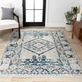 thumbnail image 1 of JONATHAN Y CALIFORNIA VINTAGE 8 x 10 Area Rug, Osuna Diamond Vintage Medallion - Indigo Blue/Ivory, CAV103A-8, 1 of 3