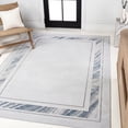 thumbnail image 1 of JONATHAN Y CARMEL 3 x 5 Area Rug, Athens Border Marble Pattern - Silver/Blue, CAR102B-3, 1 of 8