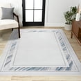 thumbnail image 1 of JONATHAN Y CARMEL 8 x 10 Area Rug, Athens Border Marble Pattern - Silver/Blue, CAR102B-8, 1 of 7