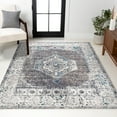 thumbnail image 1 of JONATHAN Y CALIFORNIA VINTAGE 3 x 5 Area Rug, Ankara Vintage Medallion - Gray/Ivory, CAV105A-3, 1 of 2