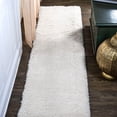 thumbnail image 1 of JONATHAN Y TANGO 2 x 10 Runner Rug, Groovy Shag - Ivory, CLD100B-210, 1 of 9