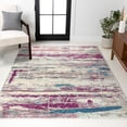 thumbnail image 1 of JONATHAN Y CONTEMPORARY POP 3 x 5 Area Rug, Modern Abstract Brushstroke - Cream/Pink, CTP102A-3, 1 of 3
