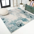 thumbnail image 1 of JONATHAN Y CONTEMPORARY POP 5' Square Area Rug, Modern Abstract Vintage - Cream/Blue, CTP104A-5SQ, 1 of 10