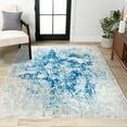 thumbnail image 1 of JONATHAN Y CONTEMPORARY POP 4 x 6 Area Rug, Dune Abstract - Cream/Blue, CTP109B-4, 1 of 8