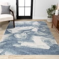 thumbnail image 1 of JONATHAN Y CONTEMPORARY POP 5 x 8 Area Rug, Petalo Abstract Two-Tone - Blue/Cream, CTP200B-5, 1 of 2