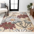 thumbnail image 1 of JONATHAN Y CONTEMPORARY POP 3 x 5 Area Rug, Dizi Botanical Wildflower - Yellow/Ivory/Red, CTP203A-3, 1 of 3