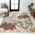 thumbnail image 1 of JONATHAN Y CONTEMPORARY POP 5 x 8 Area Rug, Dizi Botanical Wildflower - Yellow/Ivory/Red, CTP203A-5, 1 of 3